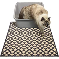 Alfombrilla de arena grande para gatos de 88-9 x 58-4 cm- trampa desorden- fácil de limpiar- duradera- caja de arena con…